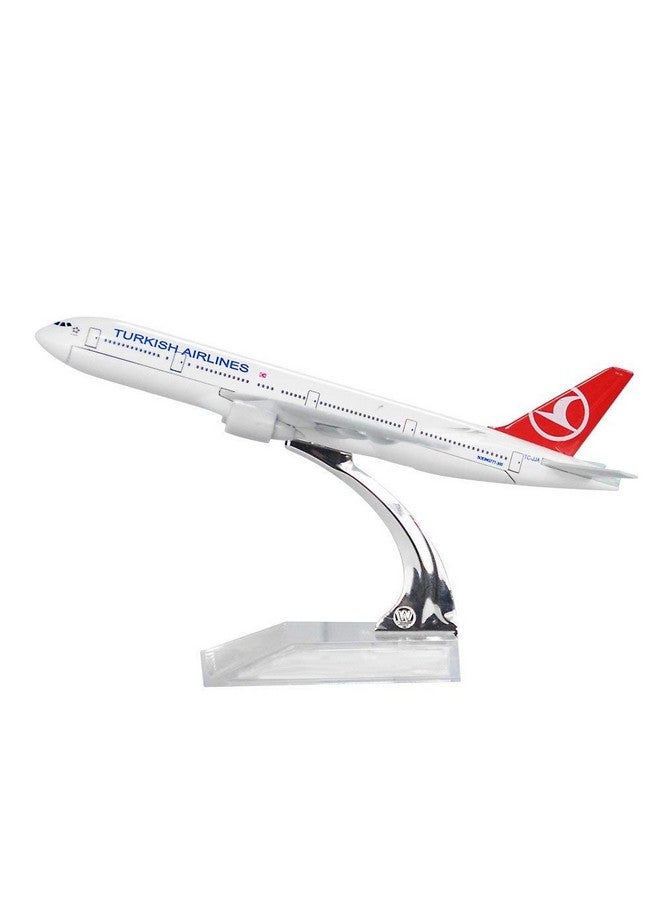 TOYTLE Turkish Airlines Boeing 777-300ER 16 cm Diecast Alloy Metal Aircraft Aeroplane Model - Image 1