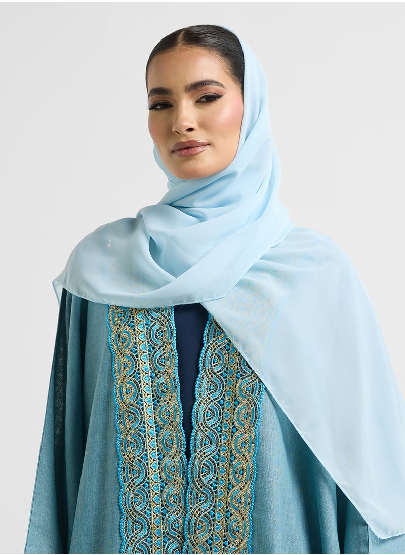 Khizana - Embroidered Abaya With Sheila - Image 1
