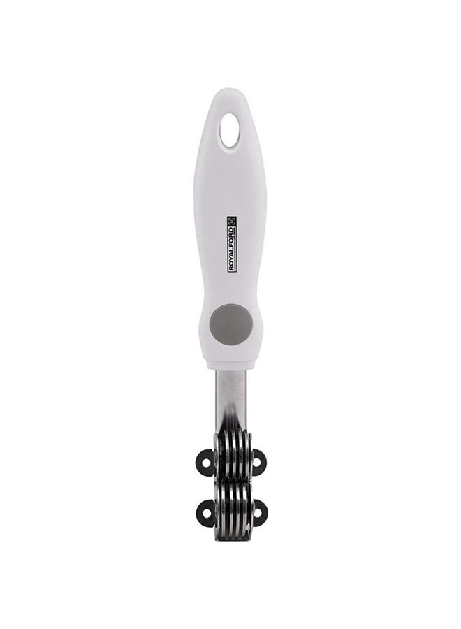 Royalford Stainless Steel Knife Sharpener Dishwash Safe, Mark Stains Resistant, Silver/Marble Handle - Image 1