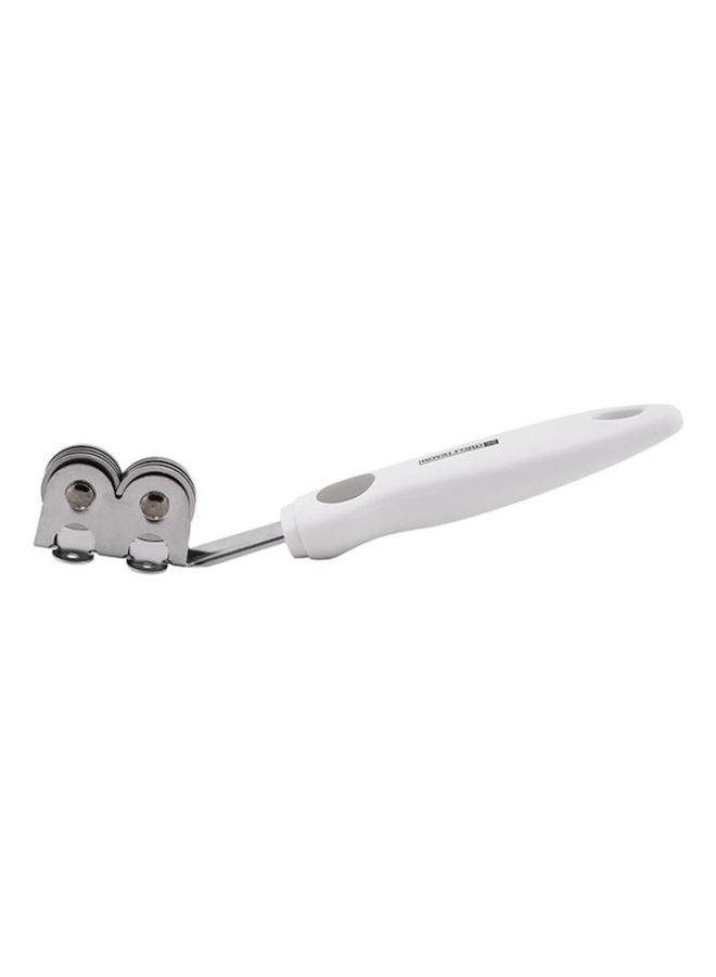 Royalford Stainless Steel Knife Sharpener Dishwash Safe, Mark Stains Resistant, Silver/Marble Handle - Image 2