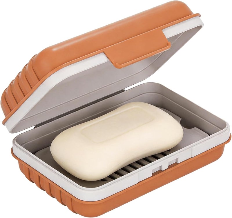 Doter Travel Soap Dish with Lid - Draining Soap Bar Holder- Portable Soap Case for Traveling, Camping, Outdoor, Gym, Bathroom,Travel Essentials - Image 1