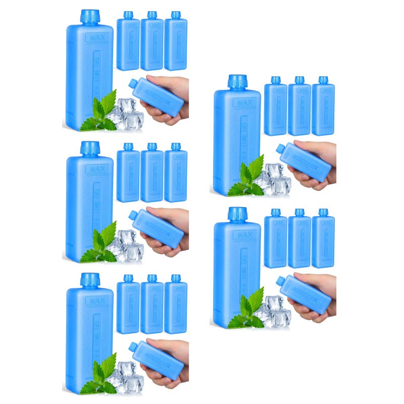 20 pcs Freezer Packs For Air Conditioner Fan Ice Blocks Cooler Freezer Packs Reusable - Image 2