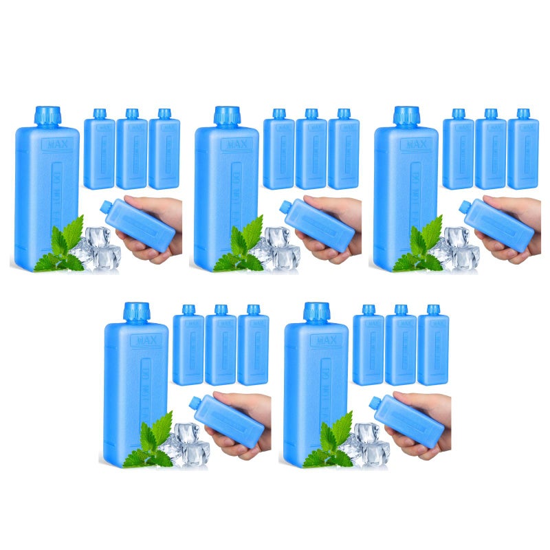 20 pcs Freezer Packs For Air Conditioner Fan Ice Blocks Cooler Freezer Packs Reusable - Image 3