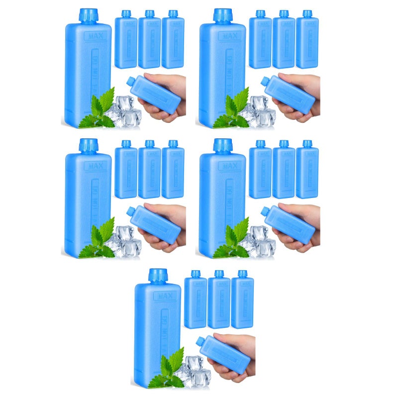 20 pcs Freezer Packs For Air Conditioner Fan Ice Blocks Cooler Freezer Packs Reusable - Image 5