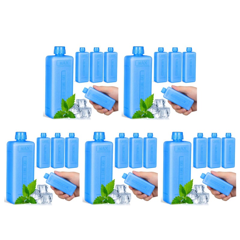 20 pcs Freezer Packs For Air Conditioner Fan Ice Blocks Cooler Freezer Packs Reusable - Image 1