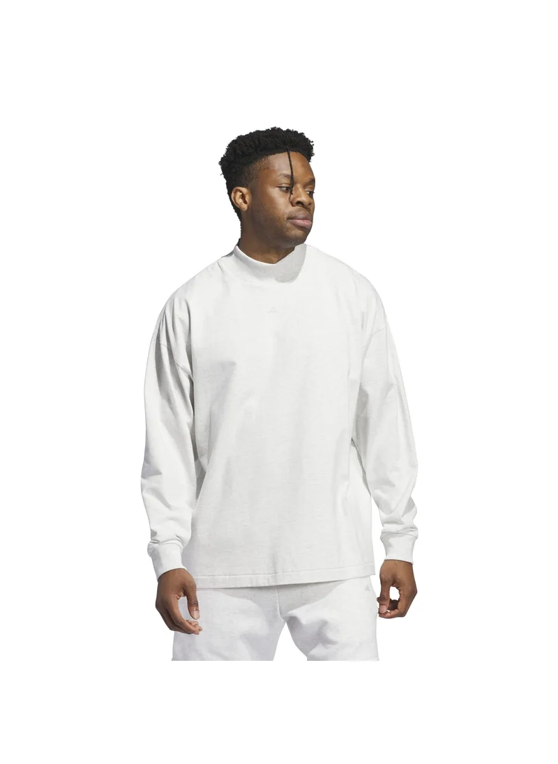 اديداس adidas ONE BB L/S TEE Grey Originals Unisex T-SHIRTS
