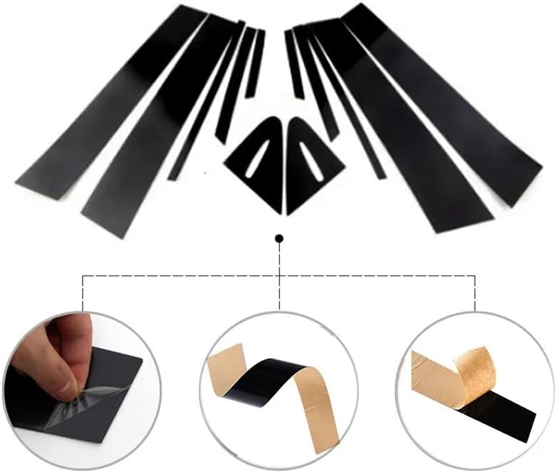 DEMULAX Car Pillar Posts Trim Stickers for Toyota Corolla E210 - Image 2