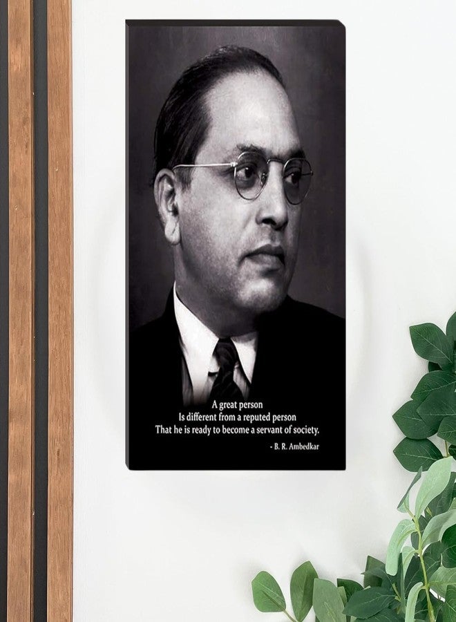 Masstone Dr Babasaheb Ambedkar Wall Painting | Ambedkar Paintings With Frame (12 x 18 Inch) | Ambedkar Paintings | Wall Painting for Living Room | Motivational Painting for Wall Decoration - Image 3