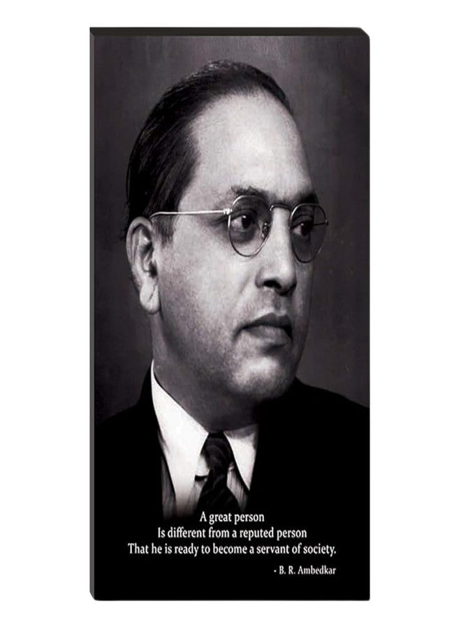 Masstone Dr Babasaheb Ambedkar Wall Painting | Ambedkar Paintings With Frame (12 x 18 Inch) | Ambedkar Paintings | Wall Painting for Living Room | Motivational Painting for Wall Decoration - Image 1