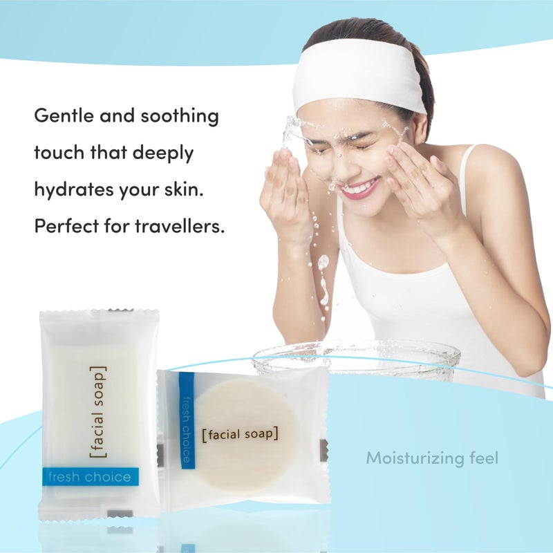 Fresh Choice Bulk Hotel Soap, Individually Wrapped Bar Soaps, Mini Trial Size Toiletries, Bath Body Hand Soap for Vacation Rentals and Motel Guest Bathroom, 1oz, 50 Pack - Image 2