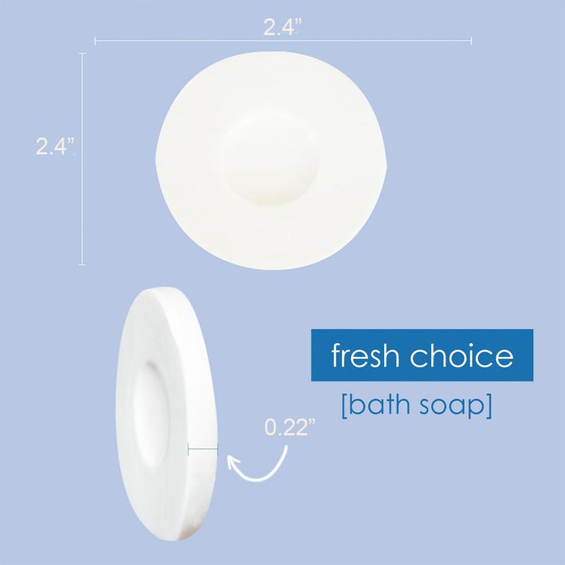 Fresh Choice Bulk Hotel Soap, Individually Wrapped Bar Soaps, Mini Trial Size Toiletries, Bath Body Hand Soap for Vacation Rentals and Motel Guest Bathroom, 1oz, 50 Pack - Image 4