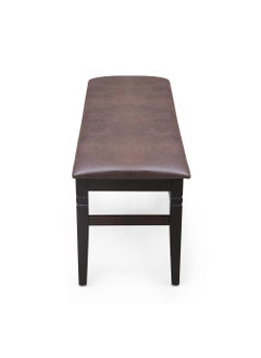 Home home by Nilkamal Fern 2 Seater Solid Wood Dining Bench in Erin Brown Finish  - Image 5