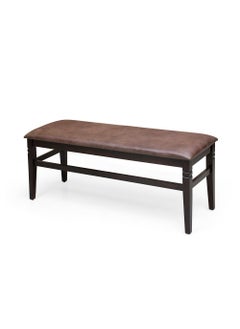 Home home by Nilkamal Fern 2 Seater Solid Wood Dining Bench in Erin Brown Finish  - Image 4