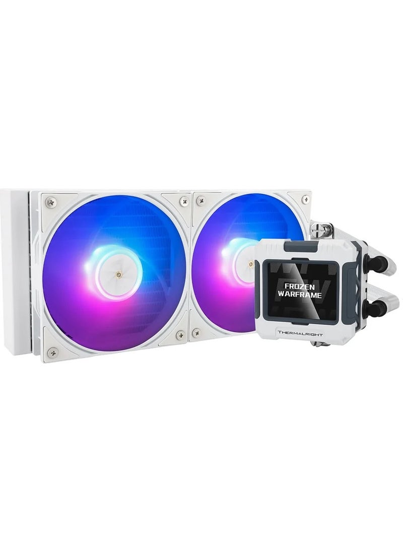 Thermalright - Frozen Warframe 240 White Argb 240MM Intel-Amd Compatible White Processor Liquid Cooler - Image 1