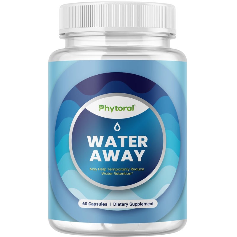 Water Retention Pills for Women Men Herbal Diuretic Supplements Fluid Retention Supplement with Dandelion Leaf Extract Green Tea for Bloating Relief Pills for Leg Feet Swelling 60 Count