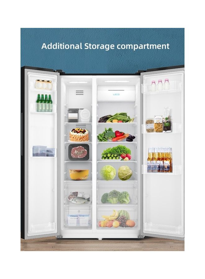 CHiQ Side by Side Gross Capacity 730L, Net Capacity 562L,Convenient storage, 3D air circulation, Compact Design 912×704×1770 mm CSS730NPIK1 Black - Image 1