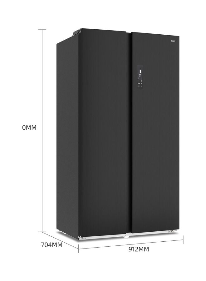 CHiQ Side by Side Gross Capacity 730L, Net Capacity 562L,Convenient storage, 3D air circulation, Compact Design 912×704×1770 mm CSS730NPIK1 Black - Image 3