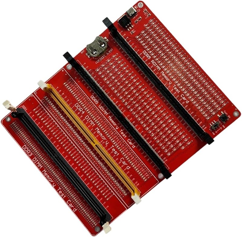 أداة تشخيص واختبار ذاكرة الوصول العشوائي DDR3 وDDR4 وDDR5 مع مؤشرات LED لأجهزة سطح المكتب والخوادم - Image 1