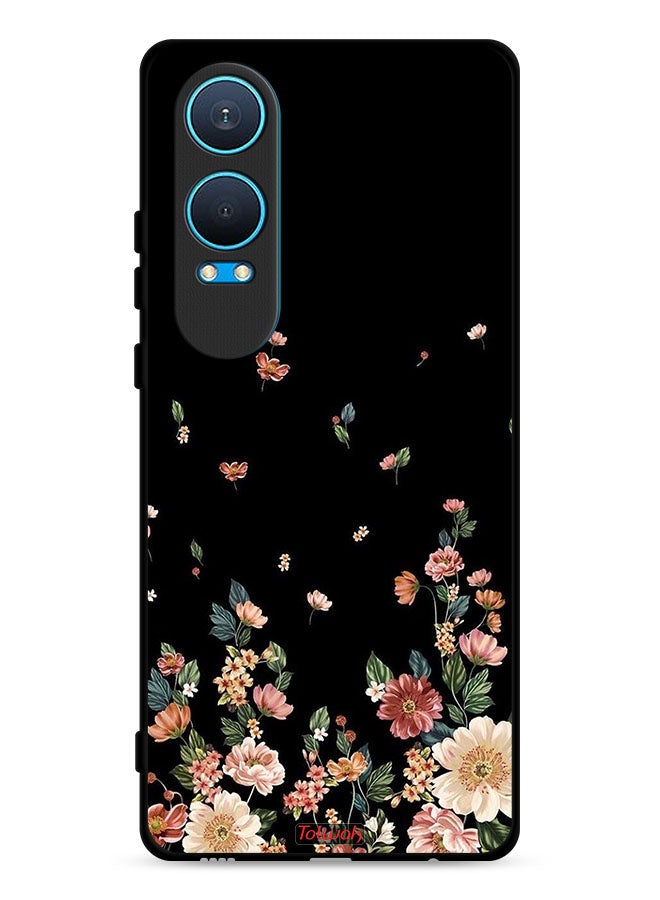 Tolwak OnePlus Nord CE4 Lite 5G Protective Case Cover Small Flowers In Bottom - Image 1