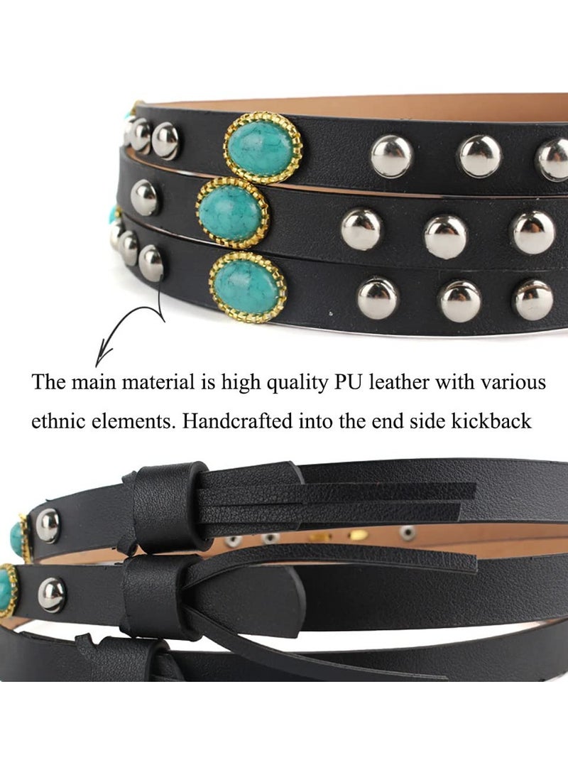 Handmade Hat Bands for Cowboy Panama and Fedora Hats for Men and Women Set of 3 - Image 4