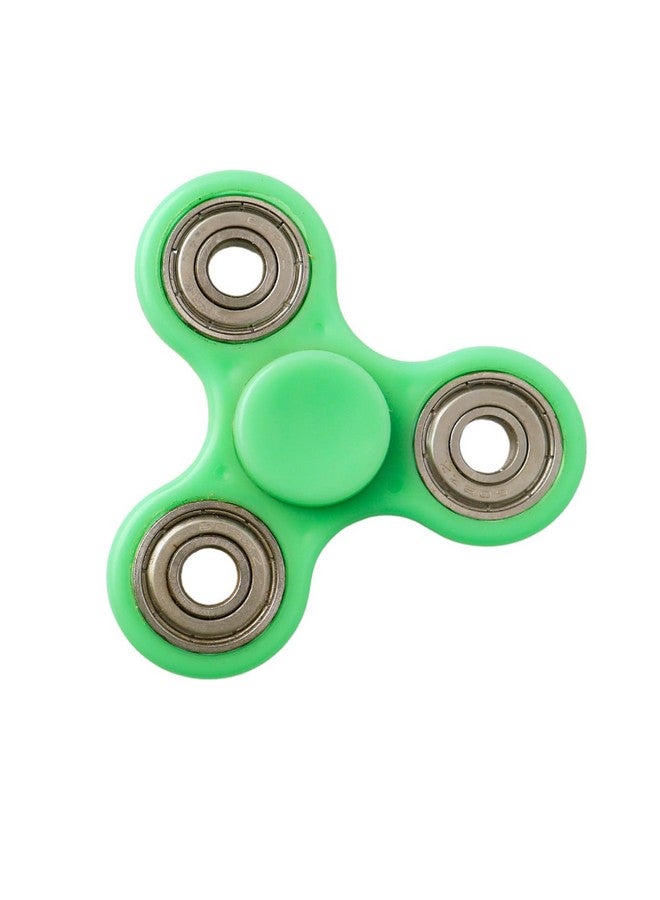 بريمسونس لعبة مكتب بريمسونز® هاند سبينر - لعبة حسية عالية السرعة تدور بسلاسة بالإصبع لتخفيف التوتر للأطفال والكبار - هدية لحفلات أعياد الميلاد - أربعة محامل - محمل أخضر + فضي - Image 2