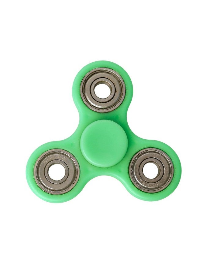 بريمسونس لعبة مكتب بريمسونز® هاند سبينر - لعبة حسية عالية السرعة تدور بسلاسة بالإصبع لتخفيف التوتر للأطفال والكبار - هدية لحفلات أعياد الميلاد - أربعة محامل - محمل أخضر + فضي - Image 1