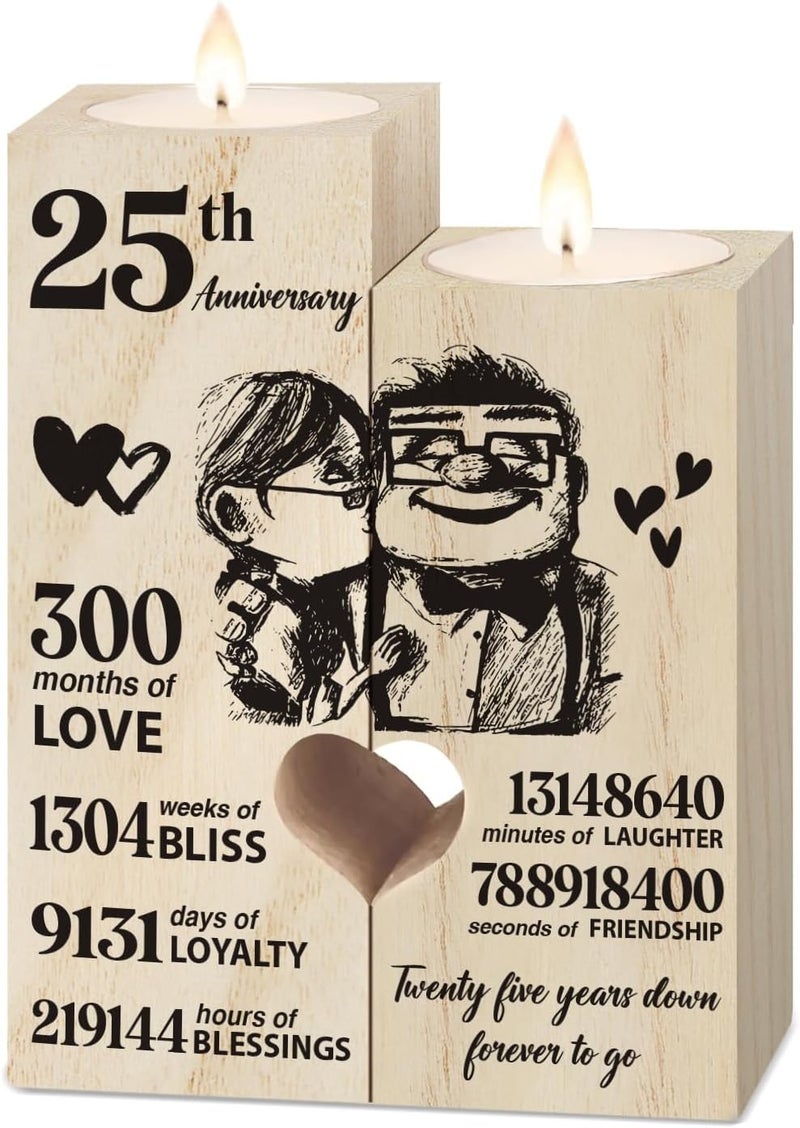 Einanmut 25th Anniversary Wedding Gifts for Couple,25 Years for Wife Husband, Silver Wedding Gifts for Her Him Couples, Decoration - Image 1