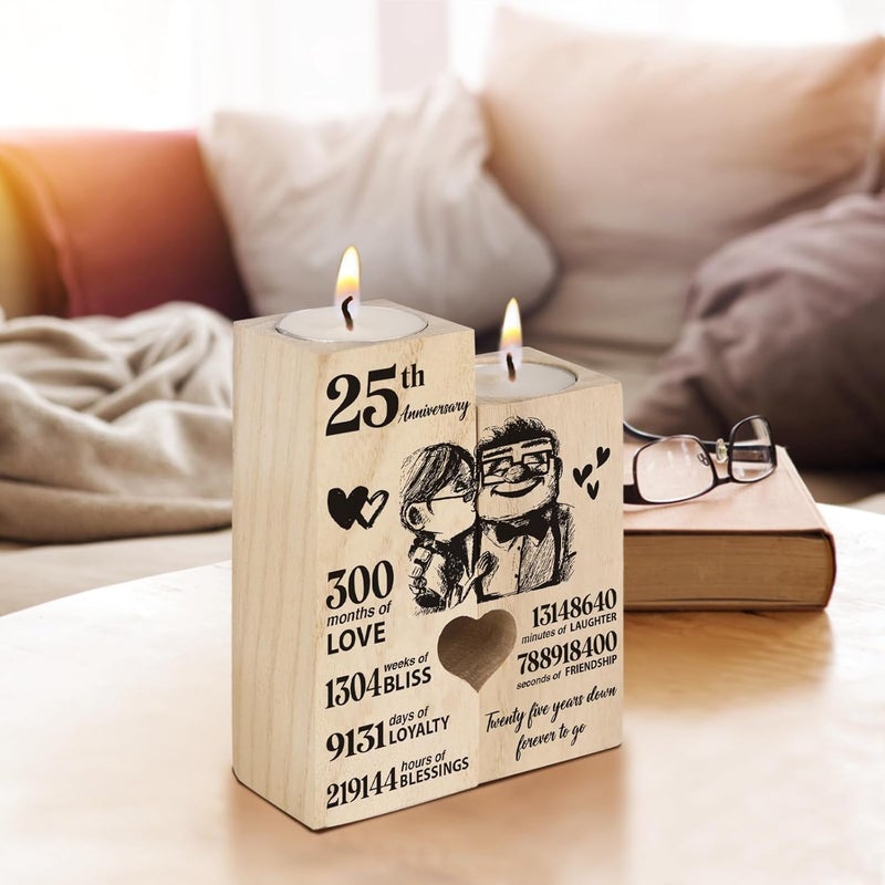 Einanmut 25th Anniversary Wedding Gifts for Couple,25 Years for Wife Husband, Silver Wedding Gifts for Her Him Couples, Decoration - Image 3