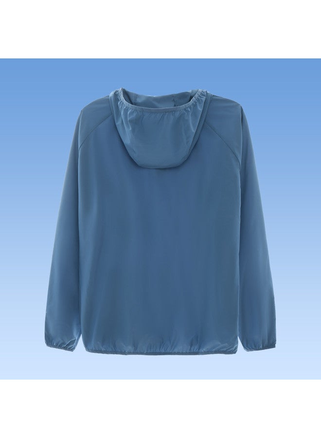 كاميل سترة واقية من الشمس باللون الأبيض البارد 25 واقي شمسي صيفي رياضي خفيف الوزن ملابس خارجية قابلة للتنفس للنساء والرجال ملابس واقية من الشمس - Image 3