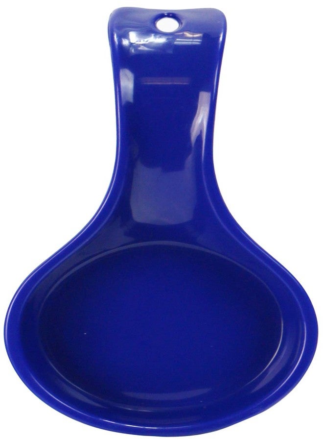 Reston Lloyd Kitchen Counter Utensil Spoon Rest, Ladles, Spaghetti Forks, & Spatulas, Durable BPA-Free Plastic - Dishwasher Safe, Décor, Space Saving Hanging Hole on Handle, Indigo - Image 1