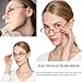 Viseng Half Frame Reading Glasses for Women Men Slim Half Moon Lens Readers Metal Semi Rimless eyewear PurpleGoldRed125 - Image 4