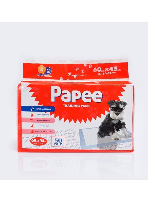 PAPEE Dog and Puppy Training Pads Leak Proof and Super Absorbent Medium 50 count