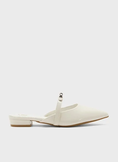 ELLA Pointed Slip On Flat Mule
