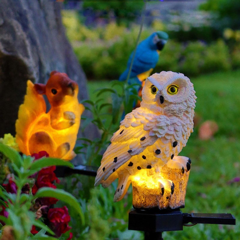 Kitnish Eagle Solar Garden Lights - Outdoor Decor with LED Path Lights, Animal Statue - Image 2