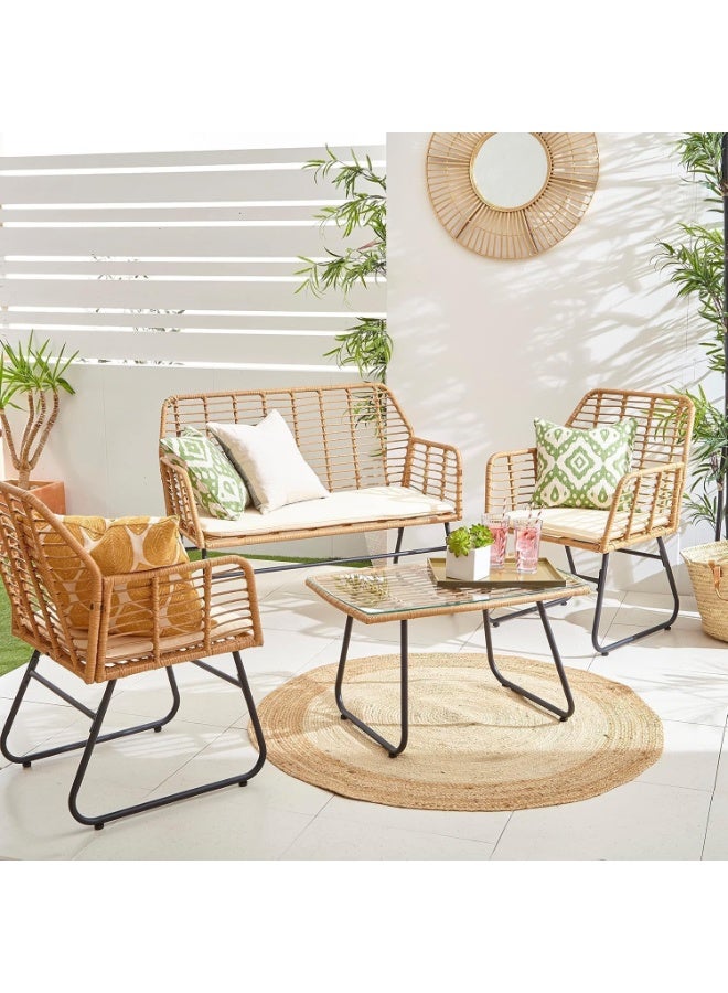 Harmony Home Weather-Resistant Outdoor Table & Chair Set | Heat & Rain-Resistant Patio Furniture for Balcony, Garden, Backyard & Terrace - Image 2