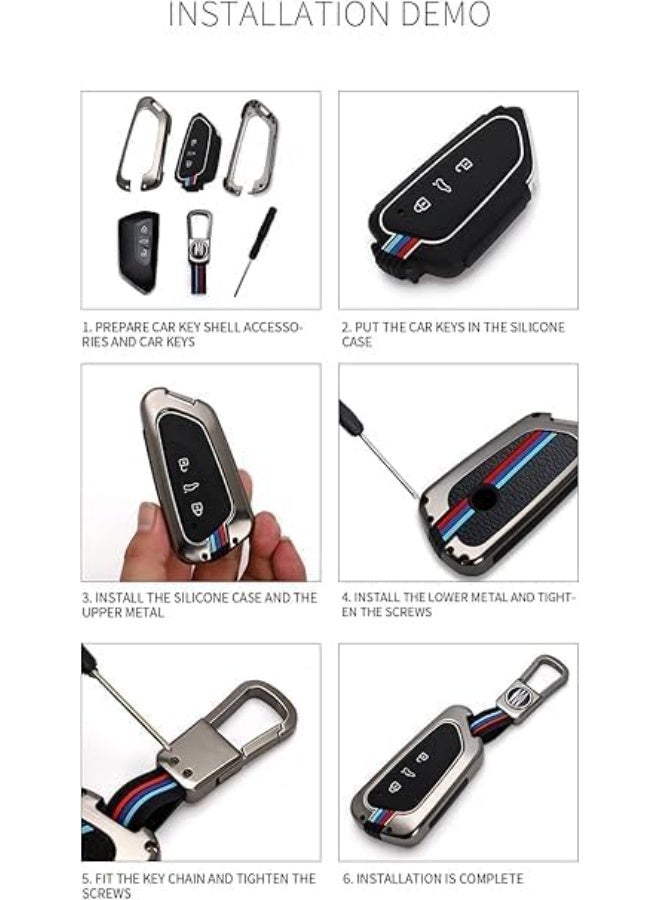 metal key cover skoda vw seat - Image 3