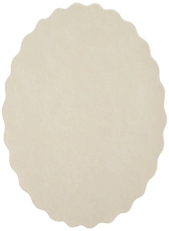 هوفماستر قاعدة أكواب هوفماستر 876082 من الورق المقوى، قطر 4 بوصات، حافة بيضاء مزخرفة (عبوة من 1000 قطعة) - Image 1