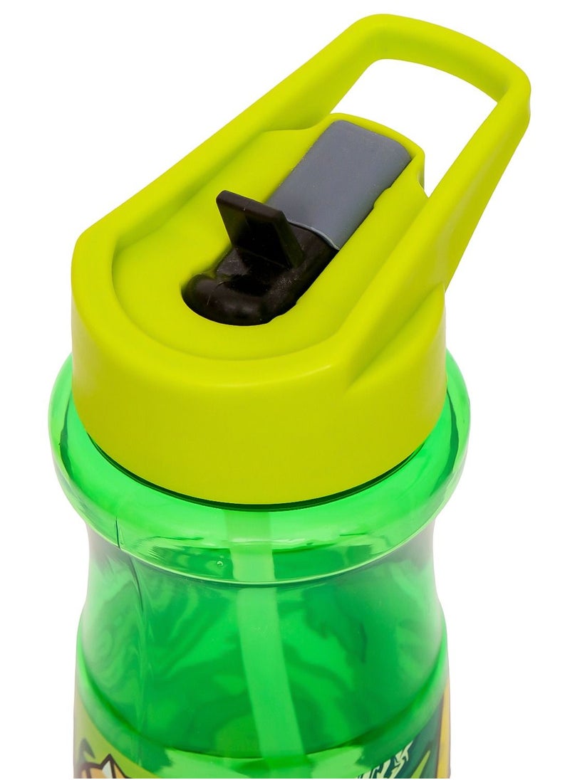Eazy Kids Kids Water Bottle 500ml With Straw - Green  - Image 4