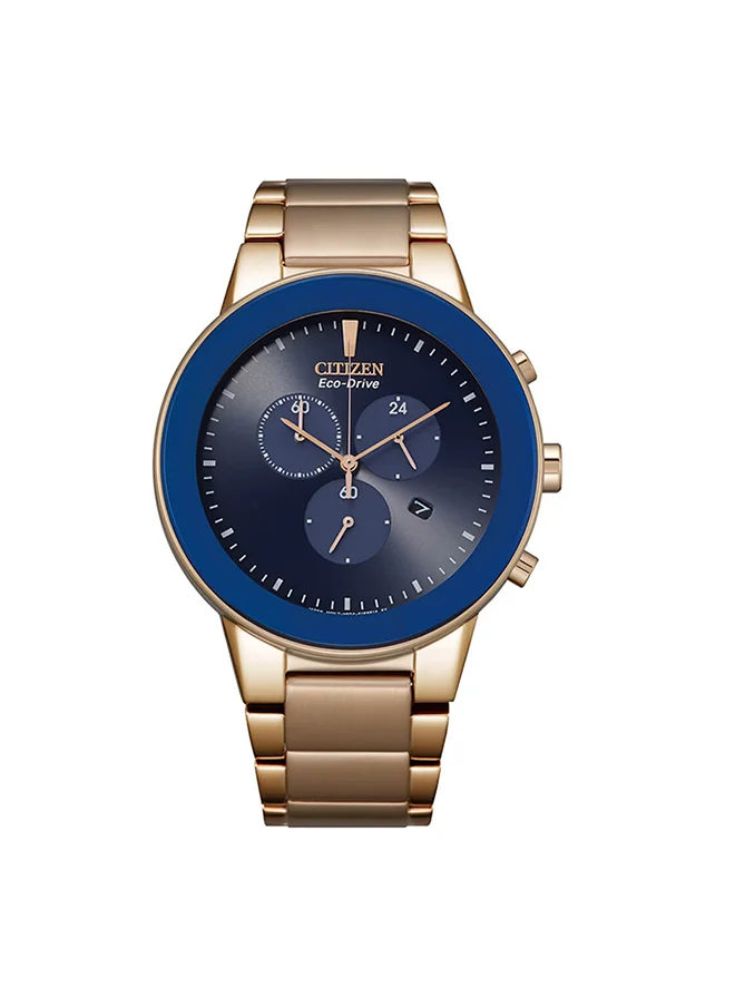 سيتيزن Men's Analog Round Shape Stainless Steel Wrist Watch AT2243-87L - 43 Mm