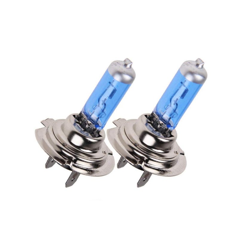 E Support H7 55W 6000K Xenon Gas Halogen Headlight White Light Lamp Bulbs Pack of 2