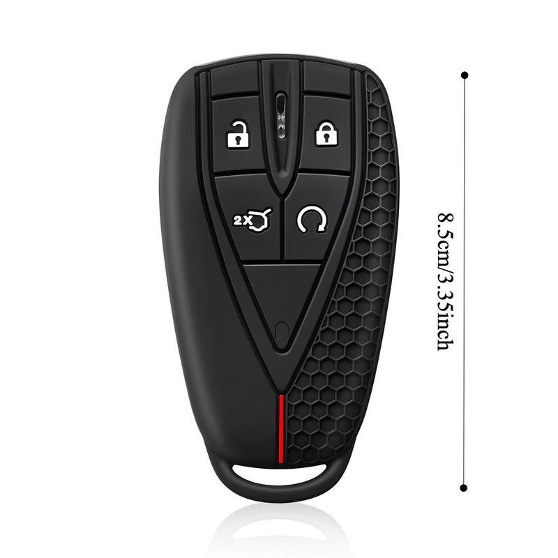 غطاء سلسلة مفاتيح مطاطي باللون الأسود والأحمر لسيارات شانجان CS35 Plus، CS55 Plus، CS75 Plus، Eado، UNI - Image 4