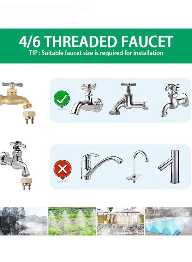 EETU Garden Irrigation System,DIY Saving Water Automatic Irrigation Equipment Set,20M Drip Irrigation With 20pcs Adjustable Sprinkler Heads For Garden Greenhouse Lawn Patio - Image 5