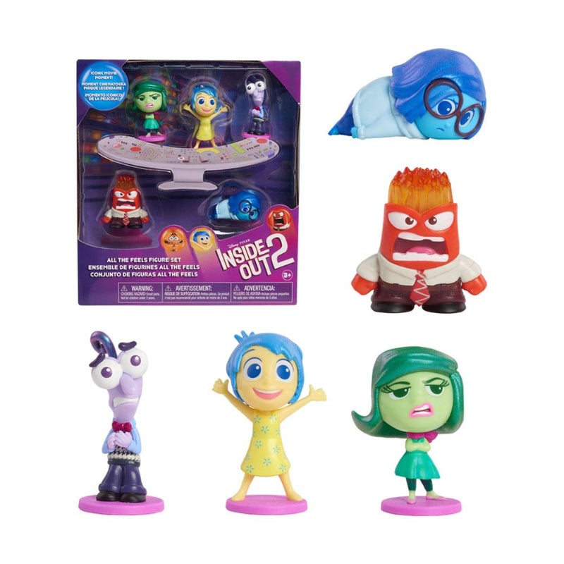 Disney مجموعة شخصيات ديزني بيكسار داخل خارج 2 جميع المشاعر (6 قطع) - Image 1