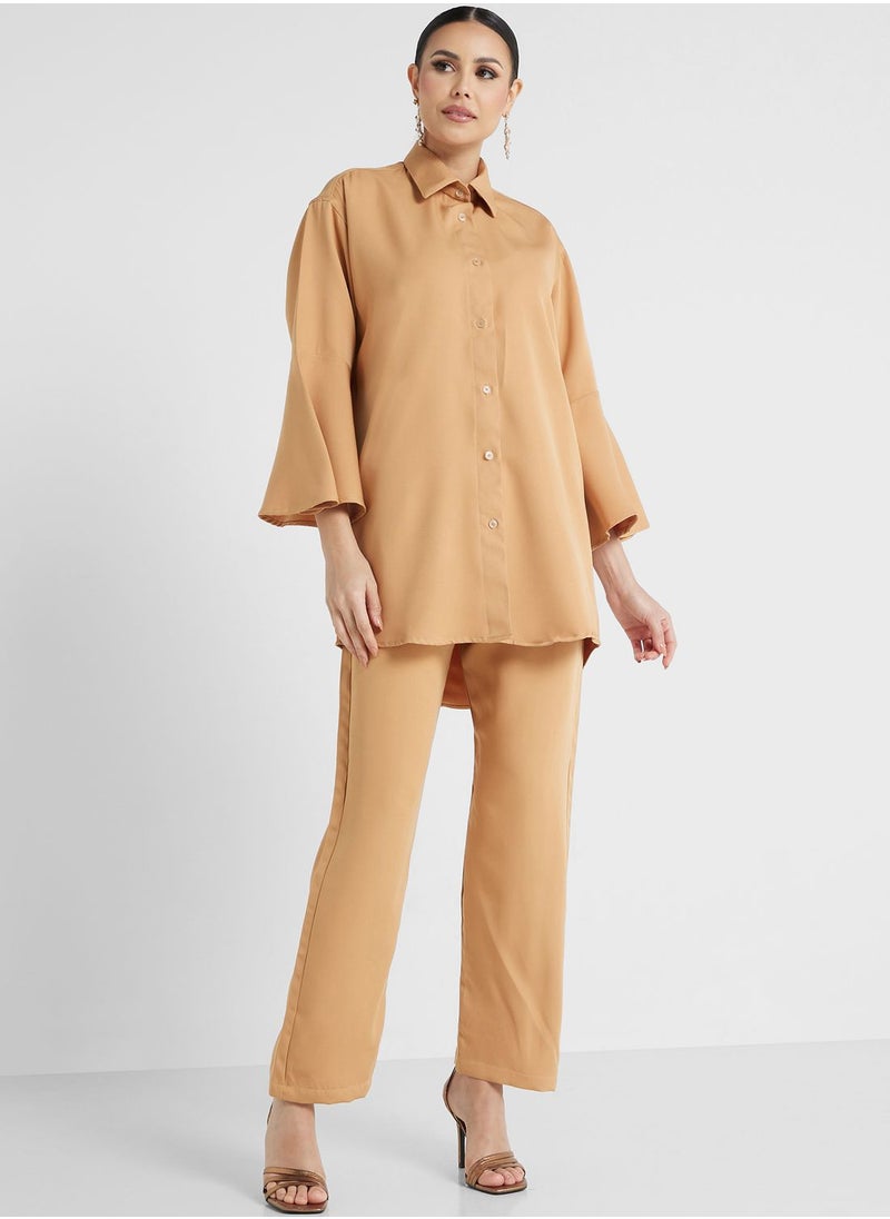 hayas closet Button Down Shirt & Pant Set  - Image 5