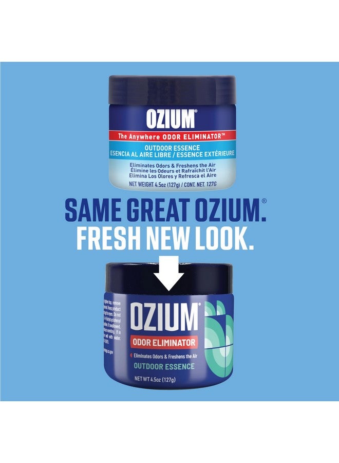 أوزيم أوزيوم 4.5 أونصة، عبوة من 4 قطع، جل لإزالة الروائح الكريهة للمنازل والسيارات والمكاتب والمزيد، عطر خارجي، عبوة من 4 قطع - Image 2