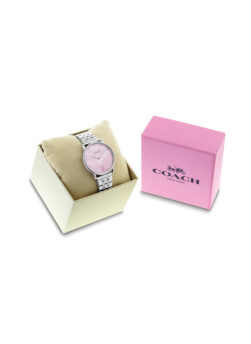 COACH COACH ROUND ANALOG WOMEN'S PINK MOTHER OF PEARL CASE WATCH - 14504372  - Image 3
