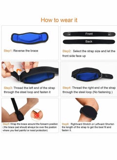Y&D Elbow Support, Tennis Support Brace with Compression Pad, Lightweight and Adjustable Arm Strap for Golfer's Pain Relief (2 Pieces)  - Image 5