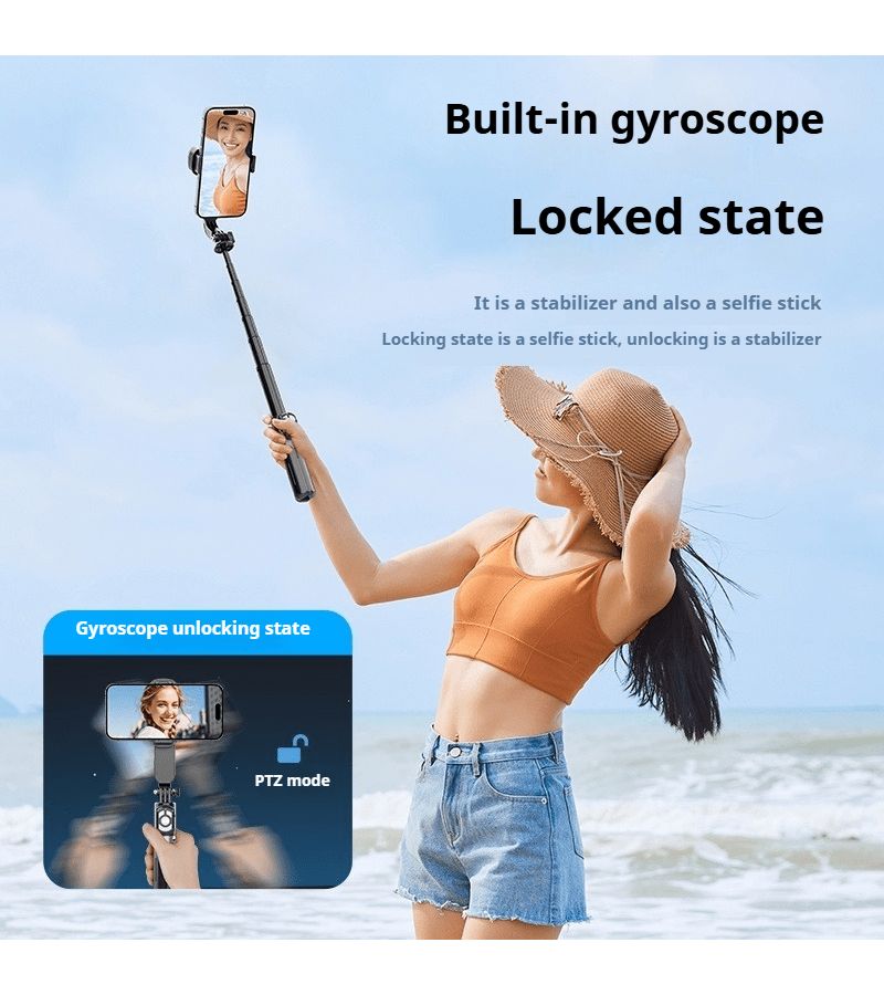 Intelligent Anti-Shake Gimbal Stabilizer Selfie Stick 360 Rotation - Image 4
