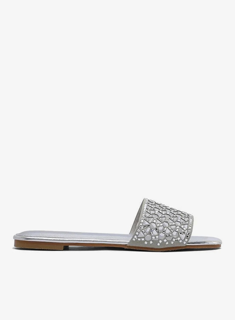 فايور Geometric Crystal Flat Sandal MY 389