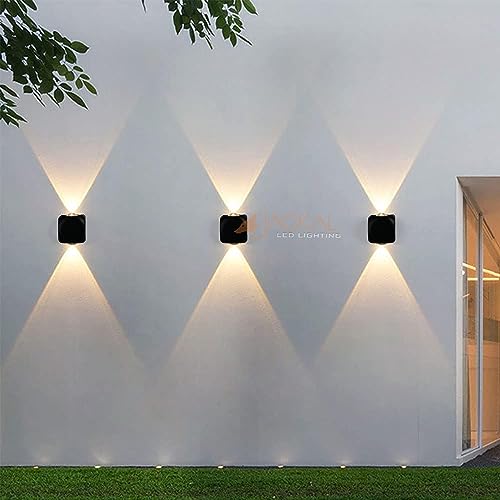 JACKAL® 4 Watt Warm White Up Down LED Outdoor Wall Lights Waterproof (2 Way) - IP65 Grade Waterproof Metal Body | Fancy Exterior Wall Mounted Light, Wall Lamp - 6 Months Warranty - Image 5